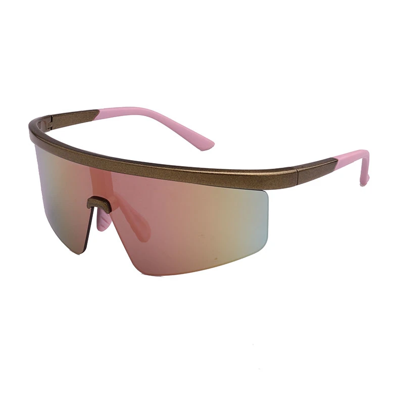 One PCS Pink Mirror UV400 Sport Sunglasses