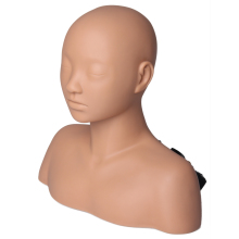 Wholesale soft Silicone Practice Mannequin Head  Massage Training Head with Shoulder