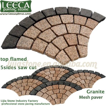 Heat resistant fan paving cobble stone wholesale