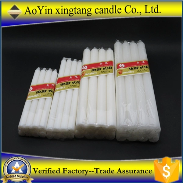 Factory Price 21g Fluted Cheap Wax White Candle for Africa