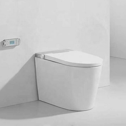 Gold Bathroom Toilet Tankless Foot Flush toilet Automatic Flush Sensor Toilets