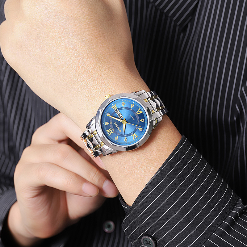 Blue Alloy Watches For Men Jpg