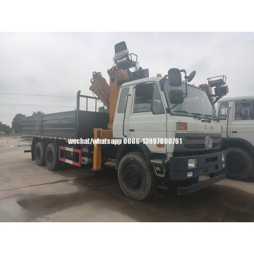 Camion à benne basculante Dongfeng avec grue articulée XCMG de 6,3 tonnes