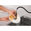 Black&Gold modern kitchen faucet touchless