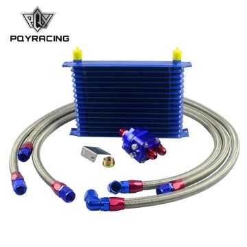 Universal 15 Row 10AN Aluminium Oil Cooler Relocation Kit