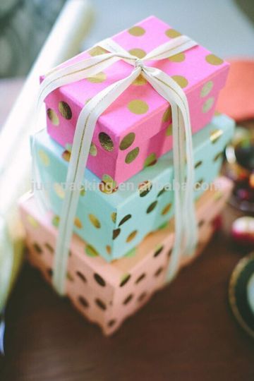 small tiny gift box with hot-stamping