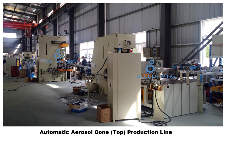 Top Lid & Bottom For Aerosol cone dome Making Machine production line