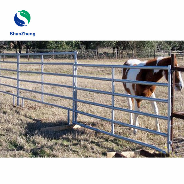 Cattle fence Cattle gate using galvanized pipe Livestock Metal Fence for Cattle Ranch Pipe Steel Gate