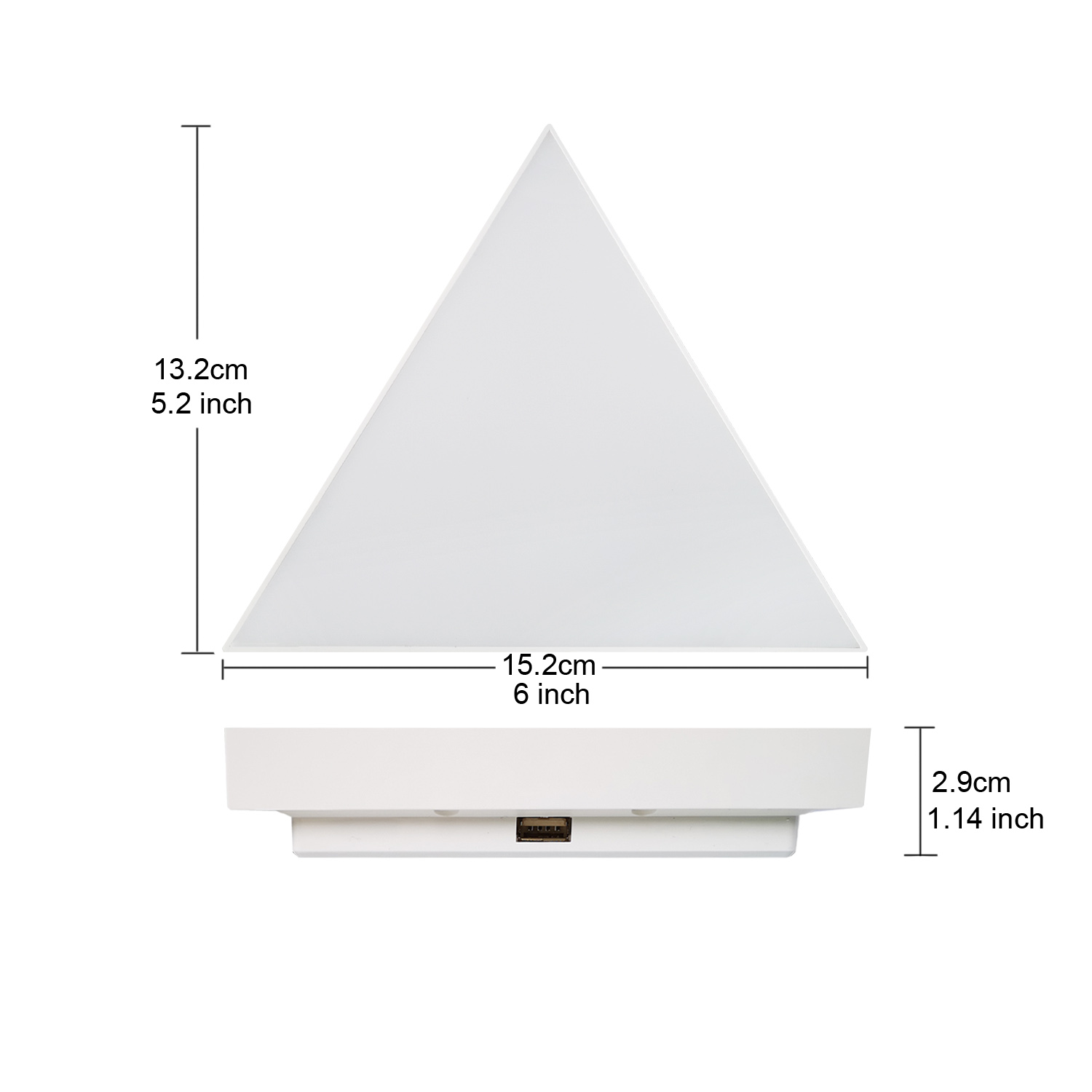 DIY Smart Phone APP Control Dimming RGB Color Triangle Splicing Modular Panels Night Light Lamp for Home Decor