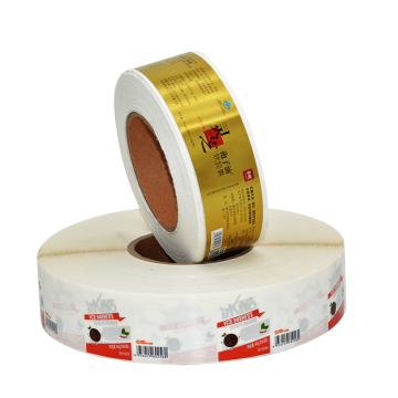 Custom Printed Waterproof paper Vinyl Food Labels Sticker