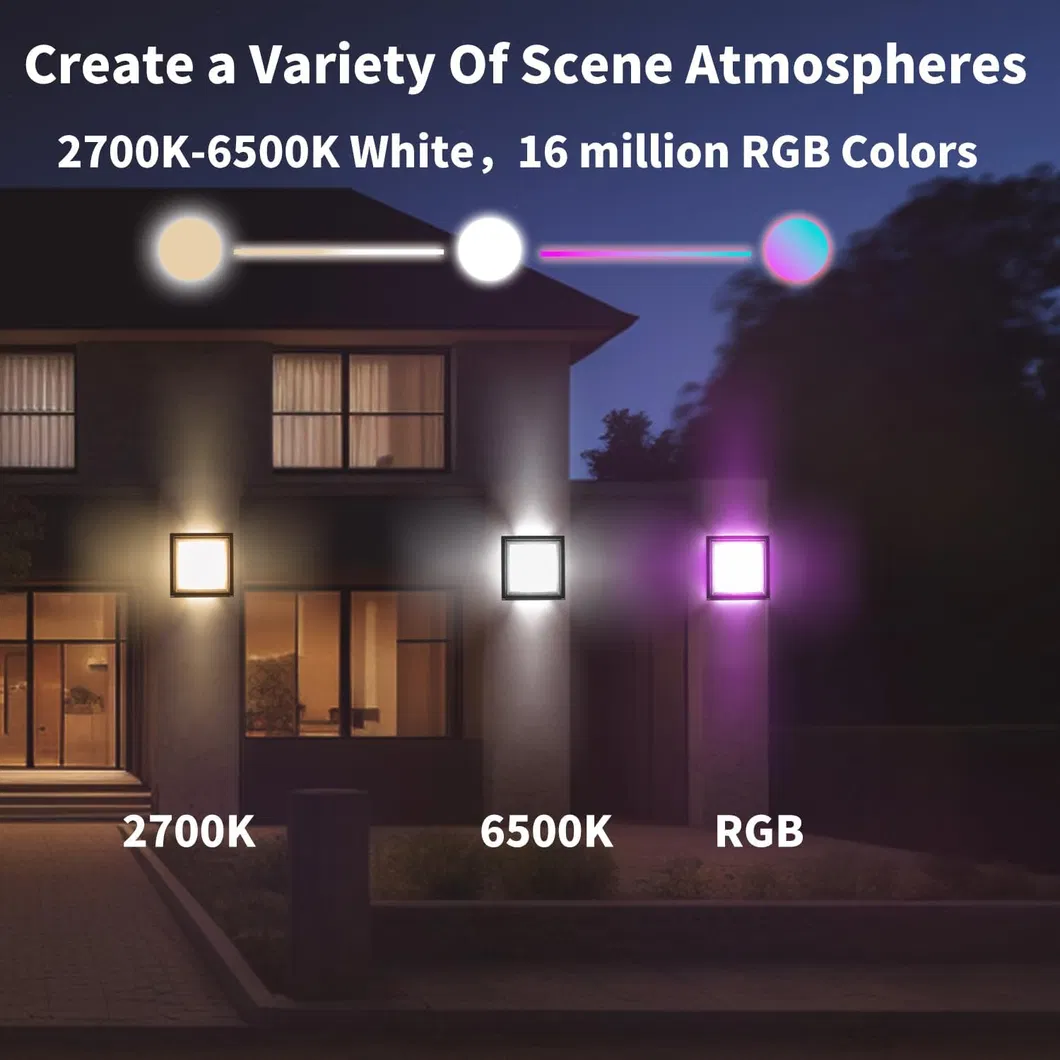 Modern Graffiti-Style Smart Outdoor Wall Light for Unique Spaces