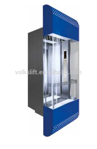 Volkslift Glass Wall Panorama Elevator Lift Sino-Germany Joint Venture