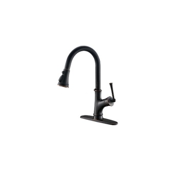 Stainless Steel Black Kitchen Pull Out Faucet