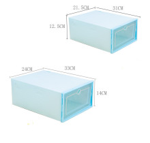 Side Drop Front Foldable Shoes Drawer Storage Box
