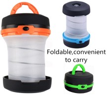 1W 2 in 1 pop up flashlight foldable lantern camping light