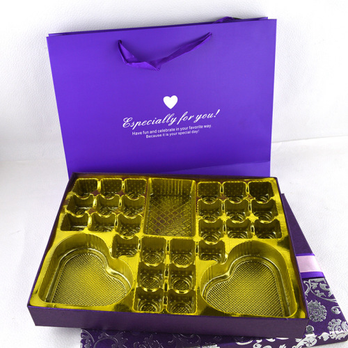 48Chocolate Packaging Luxury Empty Box with Plastic Tray