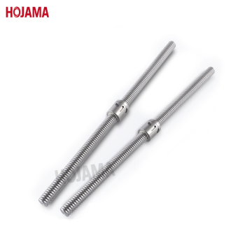 Custom Machined Stainless Steel Bi Directional Ball Screw