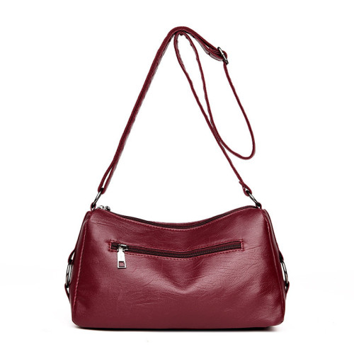 Hot red color fashion bucket lady bags