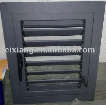 Aluminium louvered casement window