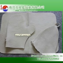 famous brand wool felt sauna hats and gloves