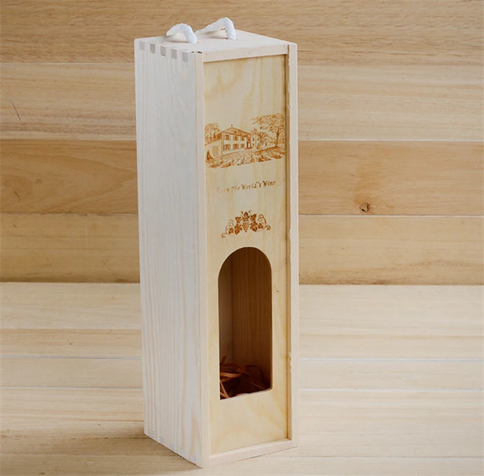 Wooden Wine Box, for Package, Promotional and Protection