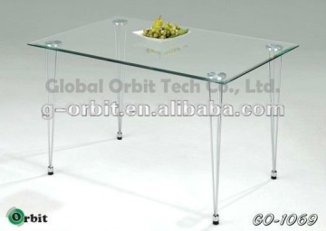 Designs tempered glass Dining Table, high quality dining room table