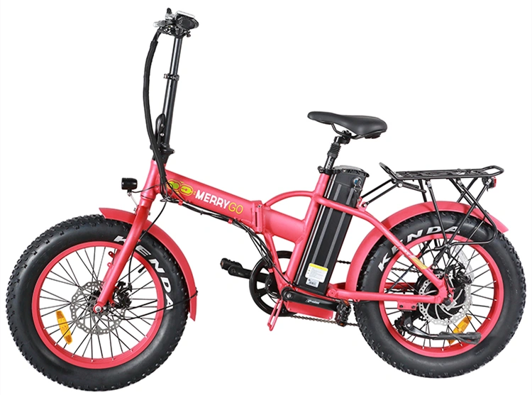 Lithium Battery Powered Folding Fat Tire Electric Bike 500W Ebike