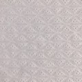 White Poly Elastic Jacquard Fabric