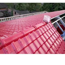 Custom Terracotta red Spanish style plastic tiles