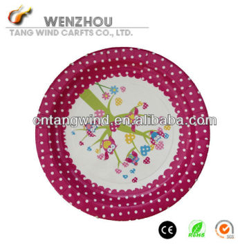 Polka Dot Paper Plate