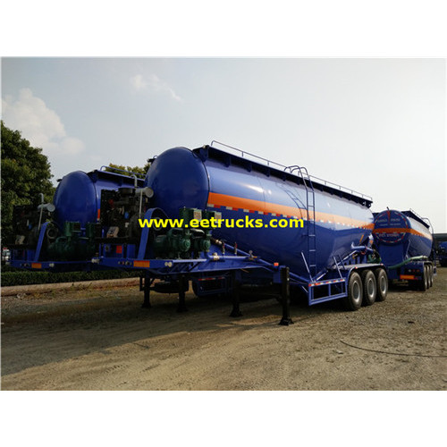 3 Axle 35-60cbm Bulk Powder Tank Trailers