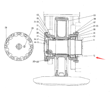 EX3500 bearing spherical ball 4182605
