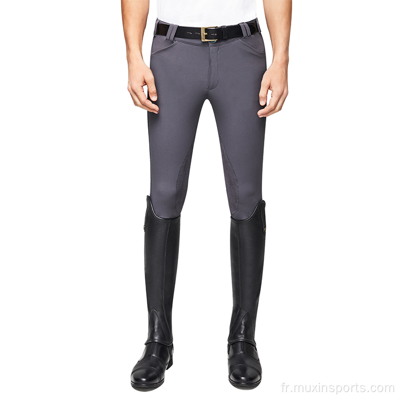 Pantalon d&#39;équitation pour hommes personnalisés avec une poignée en silicone