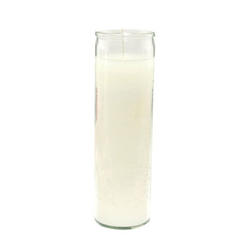 8 inches Classic Glass Jar Religious Candle