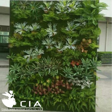 Reception Desk Artificial Decorative Plastic Plants Wall Indoor