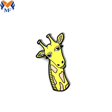 Custom Cartoon Animal Giraffe Enamel Lapel Pin Badge