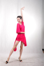 11218216 Women Flounced Skirt Latin Dance Wear