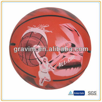 High quality colorful rubber basketballs