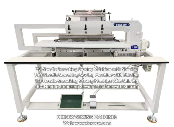 100-Needle Smocking Sewing Machine with Shirring