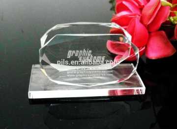 School Souvenir Crystal Card Holder for Table Decoration