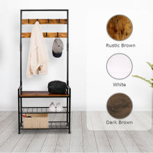 Coat and Shoe Rack Combo