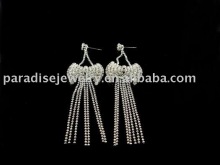 butterfly rhinestone dangle earring