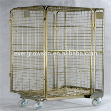 Security A Frame Roll Containers foldable wire roll cage container