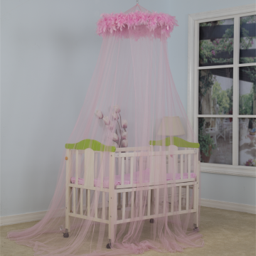 2020 Mosquito net with Pink Feather Lack