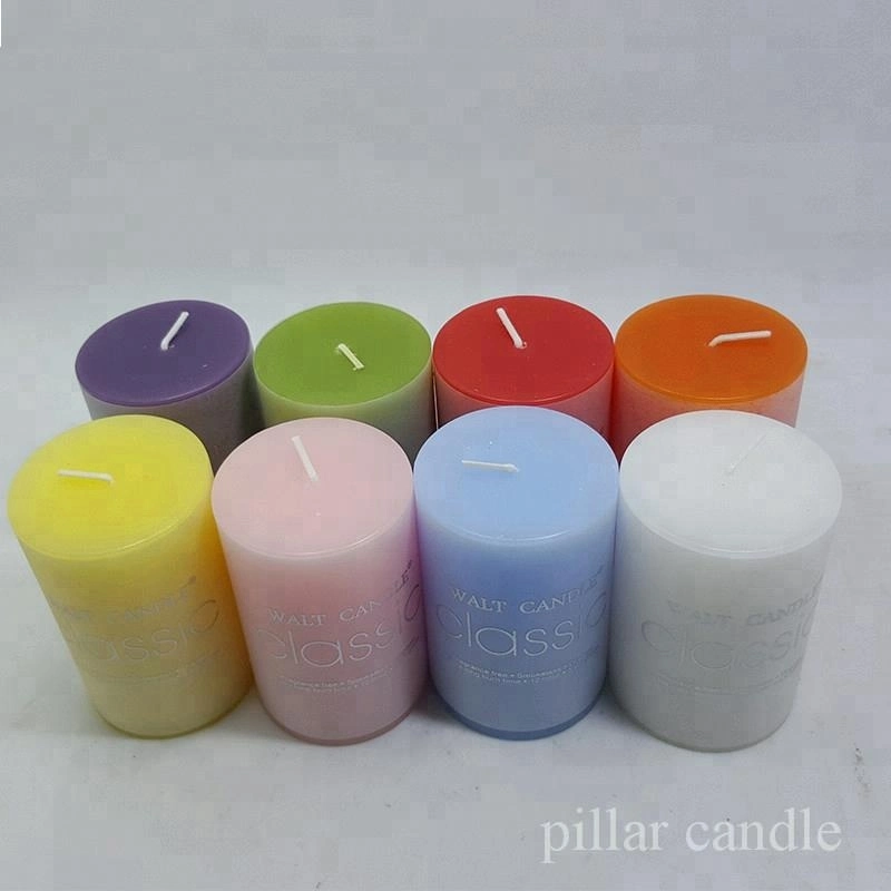 China Wholesale Color Scented Pillar Candle Decorative Romantic Wedding