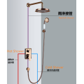 Full Set Bathroom Concealed Brass Shower Faucet
