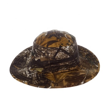 Camouflage polyester bucket hat