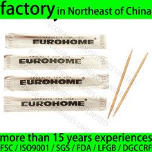 Individually Single Paper /Cello Wrapped Birch Wooden Toothpick