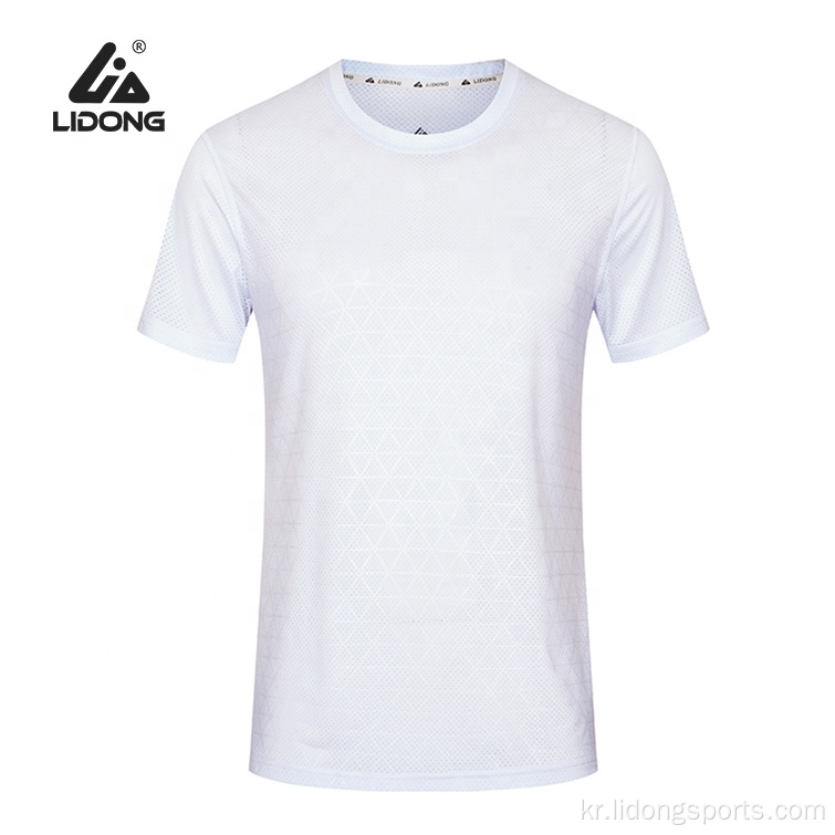 맞춤형 로고 인쇄 T 셔츠 남자 평범한 티셔츠