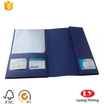 file folder with business card holder